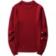 thumbnail image 3 of Gibobby Suéter ligero hombre Sudadera de vellón de manga larga con cuello redondo para hombre Otoño e invierno(Vino,Extra Grande), 3 of 4