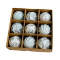 thumbnail image 2 of 9 piezas de decoración para de Navidad, adornos navideños decorativos, pequeños colgantes navideños, bolas navideñas para decoraciones festivas azul claro, 2 of 8