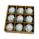 thumbnail image 2 of 9 piezas de pequeños colgantes navideños, adornos decorativos navideños, bolas navideñas colgantes para azul claro, 2 of 9