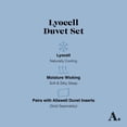 thumbnail image 3 of Allswell Full/Queen Duvet Cover Set, Tencel Lyocell, 3-Piece, Flagstone Green, 3 of 9