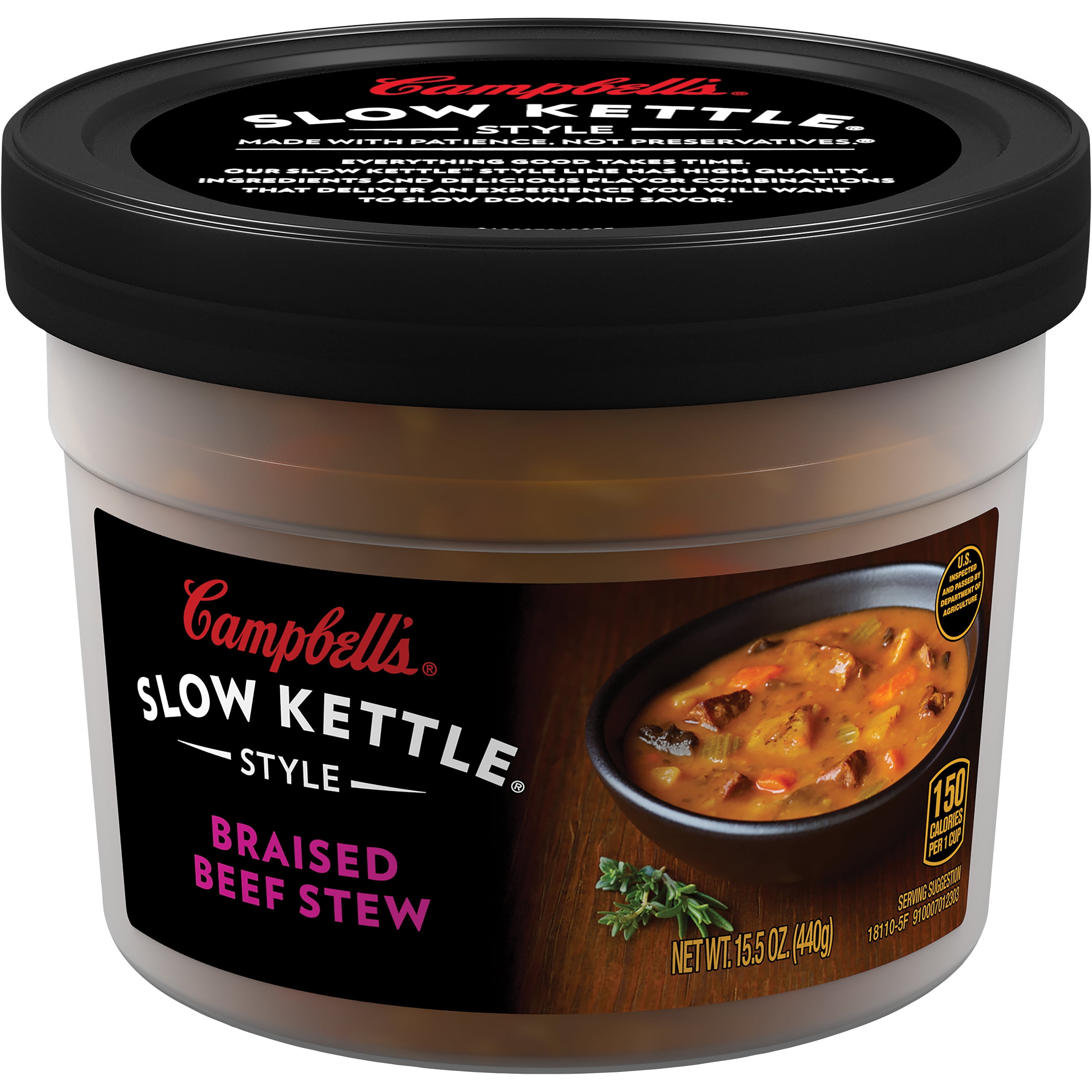 Campbell's Slow Kettle Style Burgundy Beef Stew with Baby Bella Mushrooms, Roasted Garlic... by Campbell Soup Company