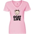 thumbnail image 3 of Inktastic Goat Life Women's V-Neck T-Shirt, 3 of 5