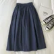 thumbnail image 4 of Falda de talle alto en forma de A de color liso para mujer, ropa de trabajo versátil de color caqui para verano de 2024, nuevo estilo de moda coreana, 4 of 4