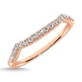 thumbnail image 2 of 14K Rose Gold 1/20 Ctw Diamond Wedding Band, 2 of 4