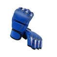 thumbnail image 1 of Gants de Boxe Respirants Équipement de Protection pour Hommes Femmes Demi-Doigt Gants de Frappe Sac de Protection Griffe de Sparring Tigre et Bleu, 1 of 9