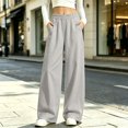 thumbnail image 2 of HIPYLO Teen Oversized Wide Leg Pants with High Waistband Tween Sweatpants for Girls in Flowy Fabric Girls Pants, 2 of 6