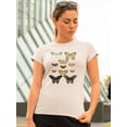 thumbnail image 2 of Vintage Butterflies Iii T-Shirt Women -Vision Studio Designs, Female 3X-Large, 2 of 4
