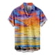 thumbnail image 1 of Camisas Cuello De Hombre Camisa de manga corta con estampado digital 3d de ocio de tendencia de moda de playa de turismo de vacaciones de verano para hombres (Yellow, XS), 1 of 4