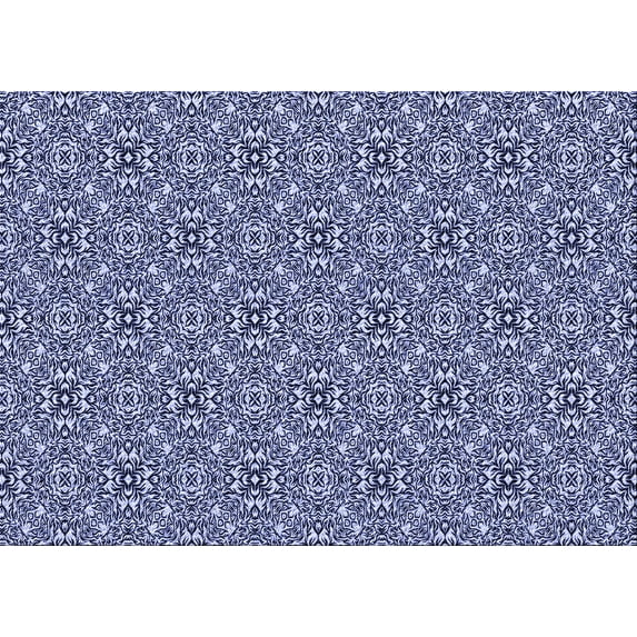 Ahgly Company Indoor Rectangle Patterned Blue Whale Blue Area Rugs, 2' x 4'