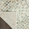 thumbnail image 6 of Nourison Soma Eclectic Abstract Ivory Teal Grey 5'3" x 7'3" Area Rug, (5' x 8'), 6 of 9