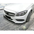 thumbnail image 6 of Ikon Motorsports Front Bumper Lip, Compatible with 2015-2018 Mercedes-Benz W205 C-Class DP Style Gloss Black PP Air Dam Chin Spoiler Protector Splitter 3PCS, 6 of 7