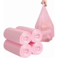 thumbnail image 1 of 2-4 galones de bolsas de basura de mano, 120 pequeñas bolsas de basura de mano gruesas para la oficina, la cocina, los contenedores de basura del dormitorio, bolsas sólidas de basura (rosa), 1 of 6