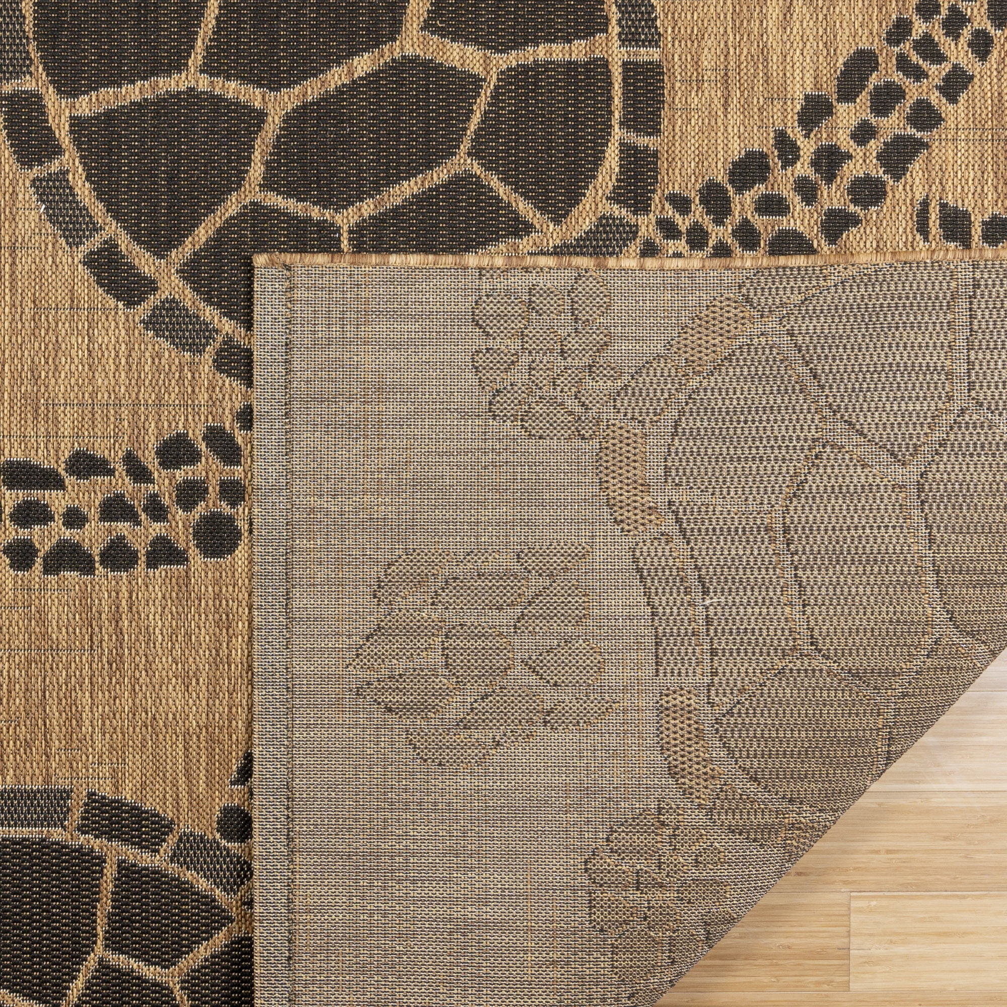 Gertmenian Paseo Tortue Sea Turtle Coastal Chestnut/Black Indoor/Outdoor Area Rug, 6x9