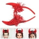thumbnail image 4 of KAKOWELY Diadema de cuernos de diablo, diadema de cuernos rojos, accesorio para el cabello para cosplay de Halloween, 4 of 4