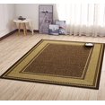 thumbnail image 1 of Ottomanson Contemporary Bordered Design Modern Area Rug, 5'3" W X 6'6" L, Choclate, 1 of 6