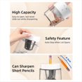 thumbnail image 3 of Electric Pencil Sharpener, Automatic Pencil Sharpeners Kids, Battery Rechargeable Pencil Sharpeners for Pencils White, 3 of 8