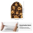 thumbnail image 2 of Kdxio Brown Plaid Sunflower Winter Beanie for Men Women Beanie Knit Hat Cuffed Cap Beanie Knit Chunky Snow Cap, 2 of 6