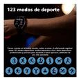 thumbnail image 3 of Reloj Inteligente Hombre Mujer Llamada Bluetooth Smartwatch Ios Malubero Negro, 3 of 5