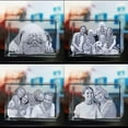 thumbnail image 2 of AISENIN Crystal Photo Personalized 5D Portrait Laser Engraved Picture Upload Your Own Photo Customized Gift, 2 of 5