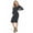 Dark Grey, variant on Side Ruched Pregnancy Dress Long Sleeve Maternity Clothes for Women