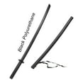 thumbnail image 2 of 40" Bokken with Plastic Scabbard Red White Oak Bamboo Black Wood Sword Wooden Samurai Martial Arts Daito (Black Plastic w/ Scabbard), 2 of 3