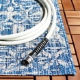 thumbnail image 4 of SAFAVIEH Courtyard Anson Geometric Indoor/Outdoor Area Rug, Navy/Grey, 5'3" x 7'7", 4 of 10