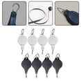 thumbnail image 4 of 4 Pack Plant Hook Pulley, Retractable Plant Hanger Black /White Black, 4 of 9