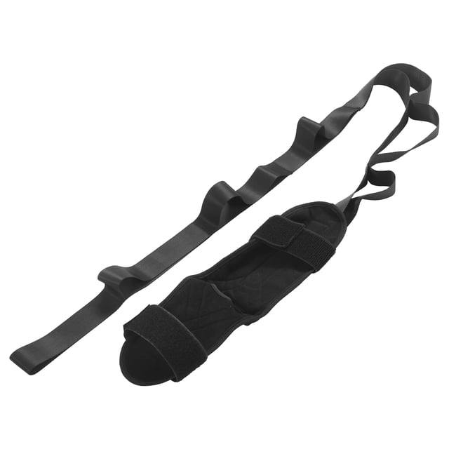 Cinturón De Pierna De Estiramiento De Flexibilidad De Yoga, Cinturón De Estiramiento De Pierna De Yoga Flexible Resistencia Al Desgaste Tela Oxford Negra Para Ejercicio Deportivo