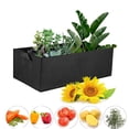 thumbnail image 4 of 5Pcs Garden Planting Bag  Rectangular Plant Bag with Handle  Cloth Planting Bag  Square Planting Container  Terrace Courtyard  Grow Plants  Vegetable  Fruit, 4 of 8