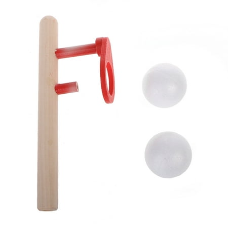 

HeroNeo Foam Ball Floating Game Blowing Air Toys Wooden Handle Whistle Children Educatio