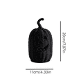 thumbnail image 2 of Halloween Tabletop Decor, Halloween Pumpkin Decorations, Witch Halloween Decor, Halloween Candle Holder, 6X6 Inch Woven Black Jack O Lantern Tea Light Lantern for Home and Party, 2 of 4