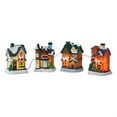 thumbnail image 4 of 13 Pieces Christmas Luminous House Set DIY LED Light Snow Village Home Decor Xmas Tree Window Ornament Gift, 4 of 10