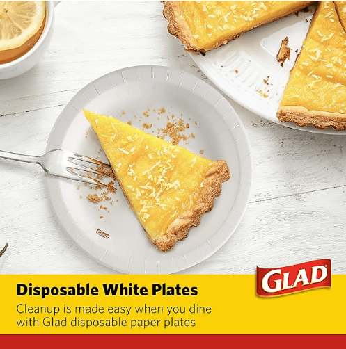 Glad - Everyday Round Paper Plates - 8.5" - 500CT