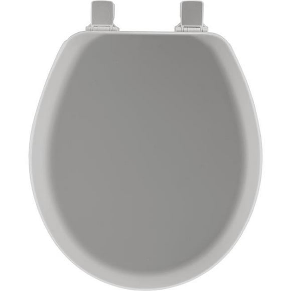 Siège de Toilette en Bois Rond&44; Argent