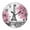 E2, variant on Stylish Pastel Red Paris Tower Oil Painting Wall Clock for Living Room Modern France City Landscape Art Wall Watch Home Decor 35(10 Inch)