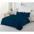 thumbnail image 4 of Kotton Culture 600TC 3Pc Pinch Pleated Duvet Cover Set 100% Egyptian Cotton (Teal, Super Oversized King), 4 of 4