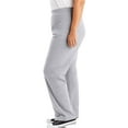 thumbnail image 3 of Hanes Just My Size EcoSmart Women's Fleece Sweatpants, Open Leg, 28.5" (Petite Plus ) Ebony 2X, 3 of 3