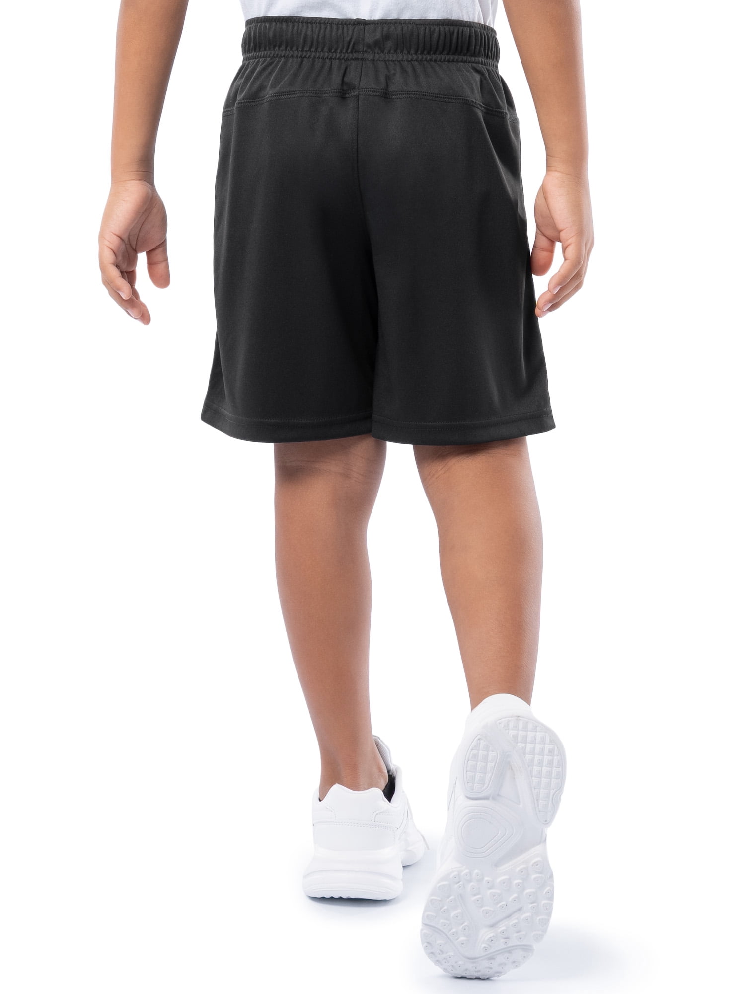 Athletic Works Boys Core Performance Shorts, 2-Pack, Sizes 4-18 & Husky