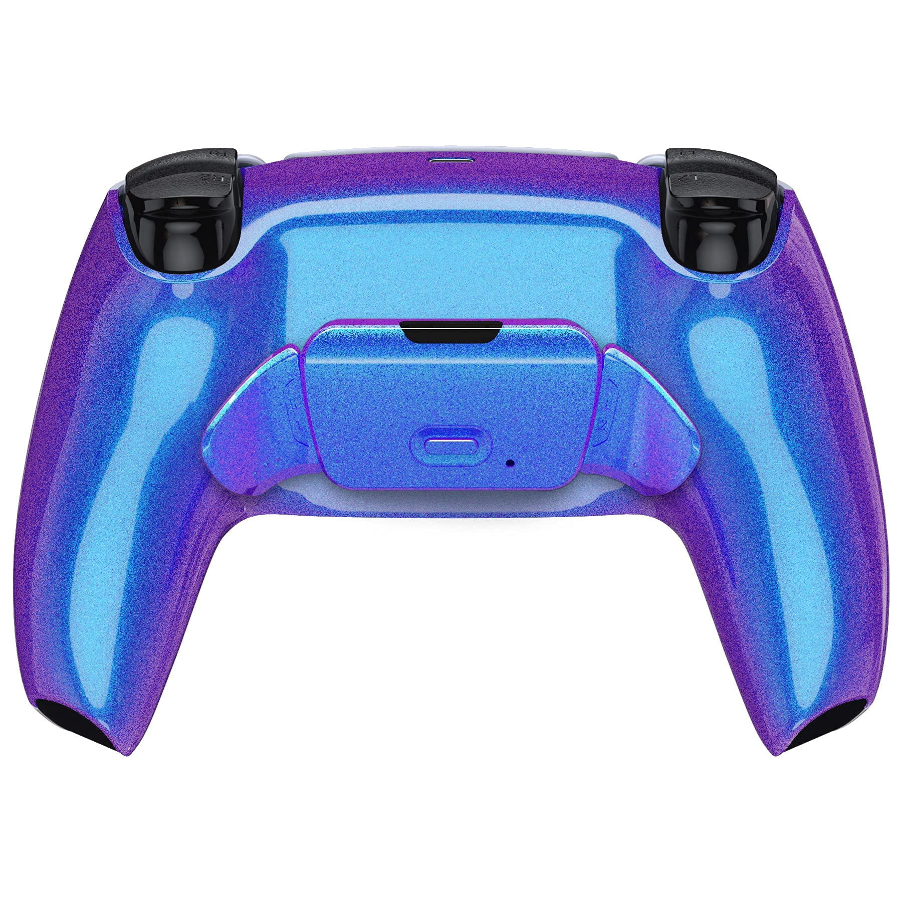 eXtremeRate Chameleon Purple Blue Upgrade Board & Back Shell w/Buttons for PS5 Controller BDM-010/020
