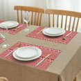 thumbnail image 3 of Premium Christmas Placemats 12x17 Inch Set of 4, Waterproof Table Mats - Winter Deer Snowflake Design for Kitchen Dining Holiday Use, 3 of 6
