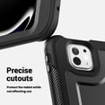 thumbnail image 4 of Case for iPad Pro 13 (M4/M5) 2024/2025 with 360 Rotating Stand, Shoulder Strap, Heavy Duty Shockproof Cover, Black, 4 of 7