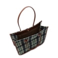 thumbnail image 7 of Time and Tru Women's Plaid Tote Bag, Navy, 7 of 7