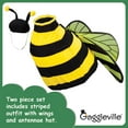 thumbnail image 7 of Gaggleville Bumble Bee Goose Outfit, Fits Large 23" H Statue, by Fox Valley Traders, 7 of 7