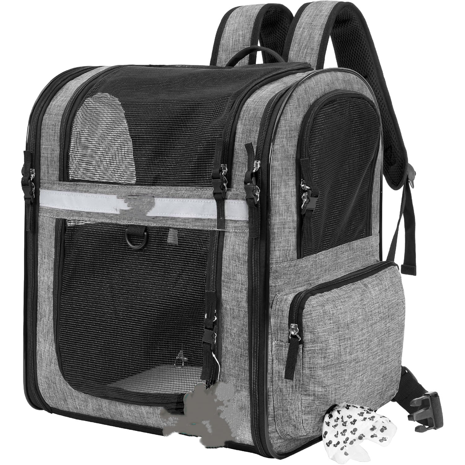 Dog Backpack Carrier for Small Large Cat, Pet, Puppies, Ventilated Pet Hiking Backpack Travel Bag,