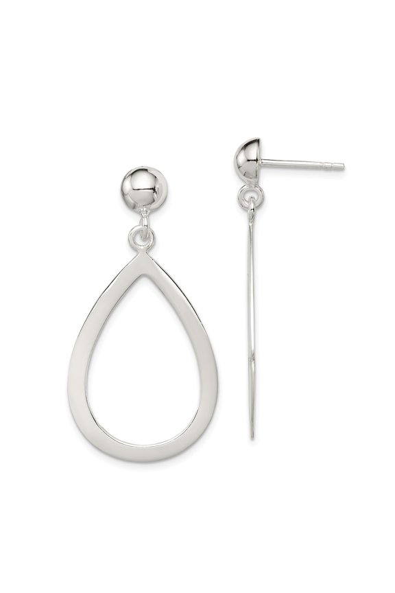 White Sterling Silver Earring Drop & Dangle Women'S 39 mm 20