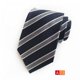 thumbnail image 2 of Corbata de seda a rayas New Classic para hombre, A073 Feliz Sencillez, 2 of 4