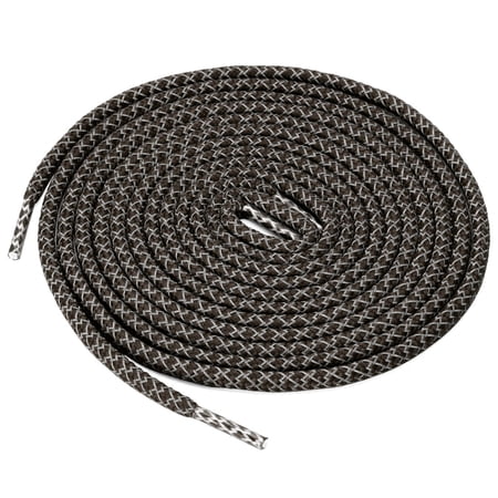 INSPIRE CHIC 2 Pairs Athletic Unisex Elastic Reflective Round Shoelaces for Sneakers Coffee Color 140 cm/55