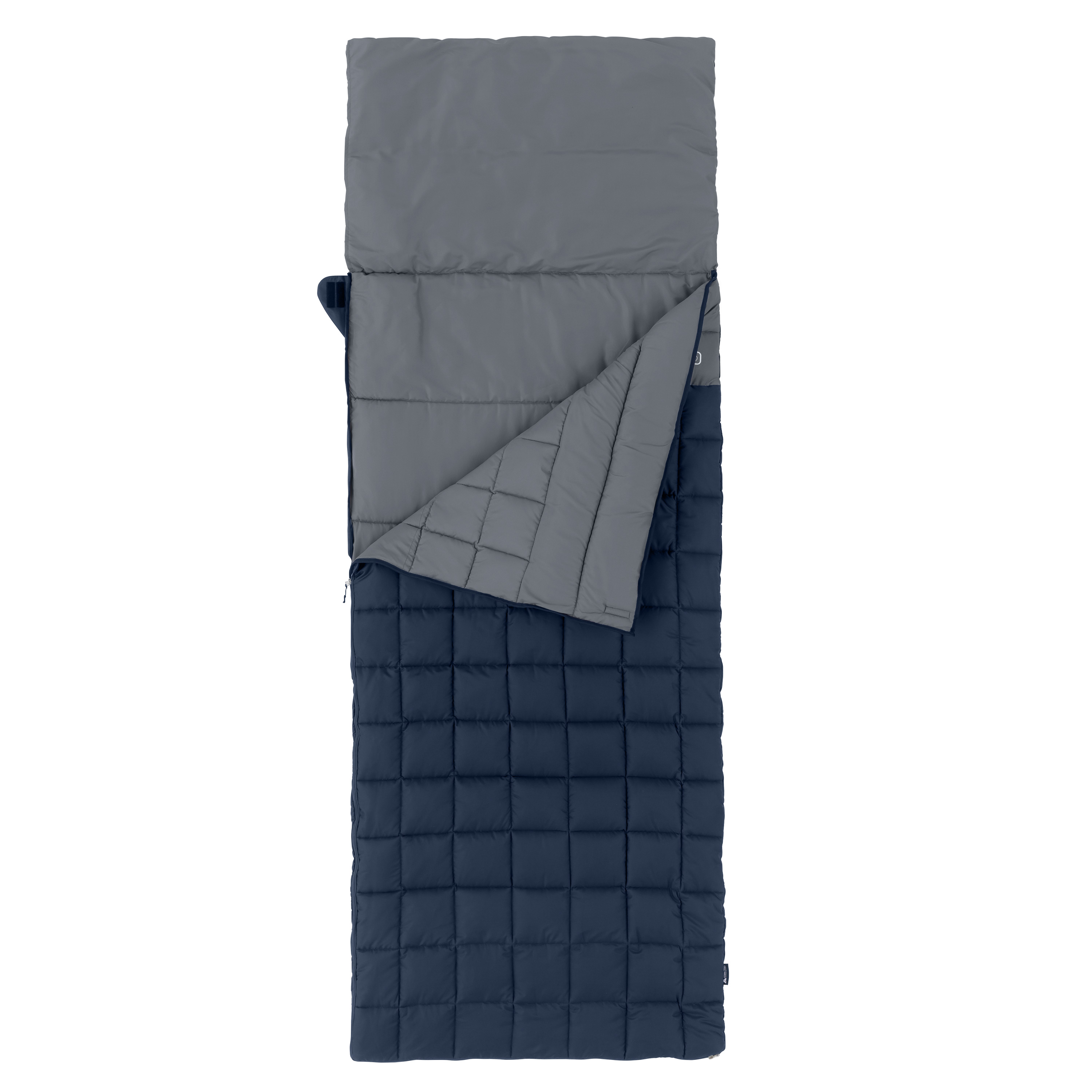 Ozark Trail 40F Weighted Adult Sleeping Bag – Navy & Gray (Size 95 in. x 34 in.) - image 2 of 12