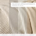 thumbnail image 6 of Noble Linens 100% Cotton Waffle Texture Bed Blanket, Natural, Full/Queen, 6 of 12