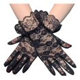 thumbnail image 2 of Guantes De Encaje Negros Elegantes Para Dama, 2 of 3